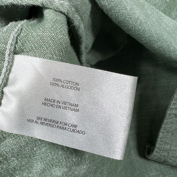 Woolrich Shirt Men’s XXL Green Button Up Short Sleeve Outdoors Camp 2XL - Picture 9 of 10